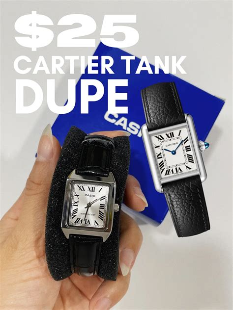 cartier tank dupe casio|cartier tank pinch hitters.